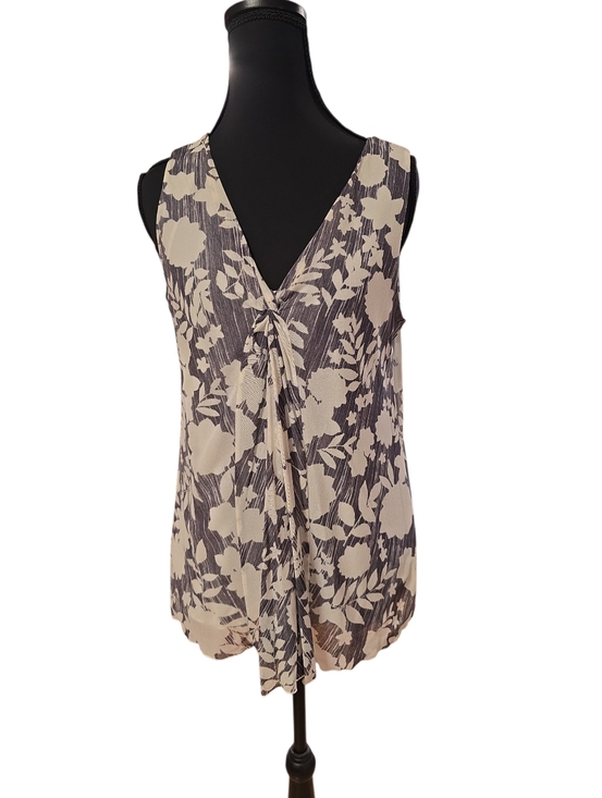 J. Jill Tops - J. Jill Gray and White Tank Top S